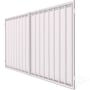 Good Neighbour® Superdek® Gate Premium .35 BMT Double 1.2m High Sheet: Beige, Frame: Beige