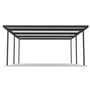 Sanctuary® Patio Kit N3 T3F 5.3 x 5.5m Gun Metal Grey / Off White