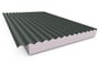 Cooldek CGI Topside / Smooth Underside Left Laying 100mm Thick 65mm Cutback Slate Grey Topside / Off