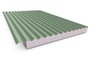 Cooldek CGI Topside / Smooth Underside Right Laying 75mm Thick 65mm Cutback Mist Green Topside / Off