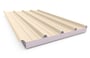Cooldek Classic Topside / Smooth Underside Left Laying 75mm Thick 65mm Cutback Smooth Cream Topside 