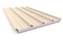 Cooldek Classic Topside / Smooth Underside Right Laying 50mm Thick 65mm Cutback Smooth Cream Topside