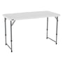 Blow Mould Folding Table Adjustable Height 120cm