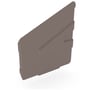 C-Square Gutter Stop End Left Hand Banyan Brown