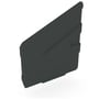 C-Square Gutter Stop End Left Hand Gun Metal Grey