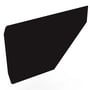 Edge Gutter 160 Stop End Left Hand Ebony