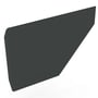 Edge Gutter 160 Stop End Left Hand Gun Metal Grey