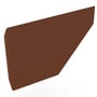 Edge Gutter 200 Stop End Left Hand Red Dust