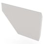 Edge Gutter 200 Stop End Right Hand Gull Grey