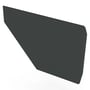 Edge Gutter 200 Stop End Right Hand Gun Metal Grey