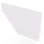 Edge Gutter 200 Stop End Right Hand Off White