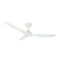 Avoca DC WIFI 1320mm Ceiling Fan Only Matt White