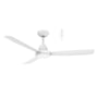 Zorro DC 1220mm DC Ceiling Fan With Remote Control + LED Light Matt White