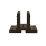 Ezi-Slat Foot Upstand Suit 65x65mm Post Banyan Brown