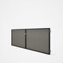 Good Neighbour® CGI Gate Premium .35 BMT Double 1.2m High Sheet: Birch, Frame: Ebony
