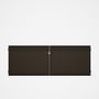 Good Neighbour® CGI Gate Premium .35 BMT Double 1.2m High Sheet: Banyan Brown, Frame: Ebony