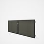 Good Neighbour® CGI Gate Premium .35 BMT Double 1.2m High Sheet: Marsh, Frame: Ebony
