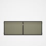 Good Neighbour® CGI Gate Premium .35 BMT Double 1.2m High Sheet: Moss Vale Sand, Frame: Ebony