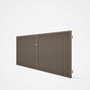 Good Neighbour® CGI Gate Premium .35 BMT Double 1.5m High Sheet: Beige, Frame: Beige