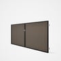 Good Neighbour® CGI Gate Premium .35 BMT Double 1.5m High Sheet: Beige, Frame: Ebony