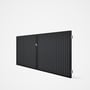 Good Neighbour® CGI Gate Premium .35 BMT Double 1.5m High Sheet: Granite, Frame: Ebony