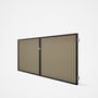 Good Neighbour® CGI Gate Premium .35 BMT Double 1.5m High Sheet: Merino, Frame: Ebony