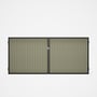 Good Neighbour® CGI Gate Premium .35 BMT Double 1.5m High Sheet: Moss Vale Sand, Frame: Ebony