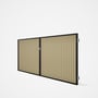 Good Neighbour® CGI Gate Premium .35 BMT Double 1.5m High Sheet: Primrose, Frame: Ebony
