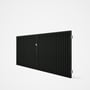 Good Neighbour® CGI Gate Premium .35 BMT Double 1.5m High Sheet: Slate Grey, Frame: Ebony