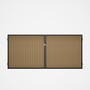Good Neighbour® CGI Gate Premium .35 BMT Double 1.5m High Sheet: Wheat, Frame: Ebony