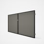 Good Neighbour® CGI Gate Premium .35 BMT Double 1.8m High Sheet: Birch, Frame: Ebony