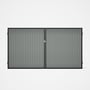 Good Neighbour® CGI Gate Premium .35 BMT Double 1.8m High Sheet: Gull Grey, Frame: Ebony