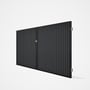 Good Neighbour® CGI Gate Premium .35 BMT Double 1.8m High Sheet: Granite, Frame: Ebony