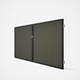 Good Neighbour® CGI Gate Premium .35 BMT Double 1.8m High Sheet: Marsh, Frame: Ebony