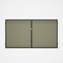 Good Neighbour® CGI Gate Premium .35 BMT Double 1.8m High Sheet: Moss Vale Sand, Frame: Ebony