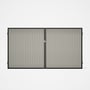 Good Neighbour® CGI Gate Premium .35 BMT Double 1.8m High Sheet: Off White, Frame: Ebony