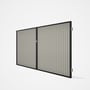 Good Neighbour® CGI Gate Premium .35 BMT Double 1.8m High Sheet: Off White, Frame: Ebony