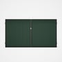Good Neighbour® CGI Gate Premium .35 BMT Double 1.8m High Sheet: Rivergum, Frame: Ebony