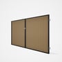 Good Neighbour® CGI Gate Premium .35 BMT Double 1.8m High Sheet: Wheat, Frame: Ebony
