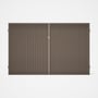 Good Neighbour® CGI Gate Premium .35 BMT Double 2.1m High Sheet: Beige, Frame: Beige
