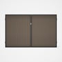 Good Neighbour® CGI Gate Premium .35 BMT Double 2.1m High Sheet: Beige, Frame: Ebony