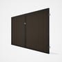 Good Neighbour® CGI Gate Premium .35 BMT Double 2.1m High Sheet: Banyan Brown, Frame: Ebony