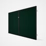 Good Neighbour® CGI Gate Premium .35 BMT Double 2.1m High Sheet: Caulfield Green, Frame: Ebony