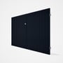 Good Neighbour® CGI Gate Premium .35 BMT Double 2.1m High Sheet: Dark Stone, Frame: Dark Stone