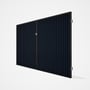 Good Neighbour® CGI Gate Premium .35 BMT Double 2.1m High Sheet: Dark Stone, Frame: Ebony