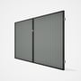 Good Neighbour® CGI Gate Premium .35 BMT Double 2.1m High Sheet: Gull Grey, Frame: Ebony