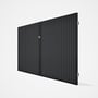 Good Neighbour® CGI Gate Premium .35 BMT Double 2.1m High Sheet: Granite, Frame: Ebony