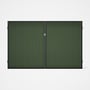 Good Neighbour® CGI Gate Premium .35 BMT Double 2.1m High Sheet: Mist Green, Frame: Ebony
