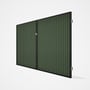Good Neighbour® CGI Gate Premium .35 BMT Double 2.1m High Sheet: Mist Green, Frame: Ebony