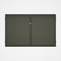 Good Neighbour® CGI Gate Premium .35 BMT Double 2.1m High Sheet: Marsh, Frame: Ebony